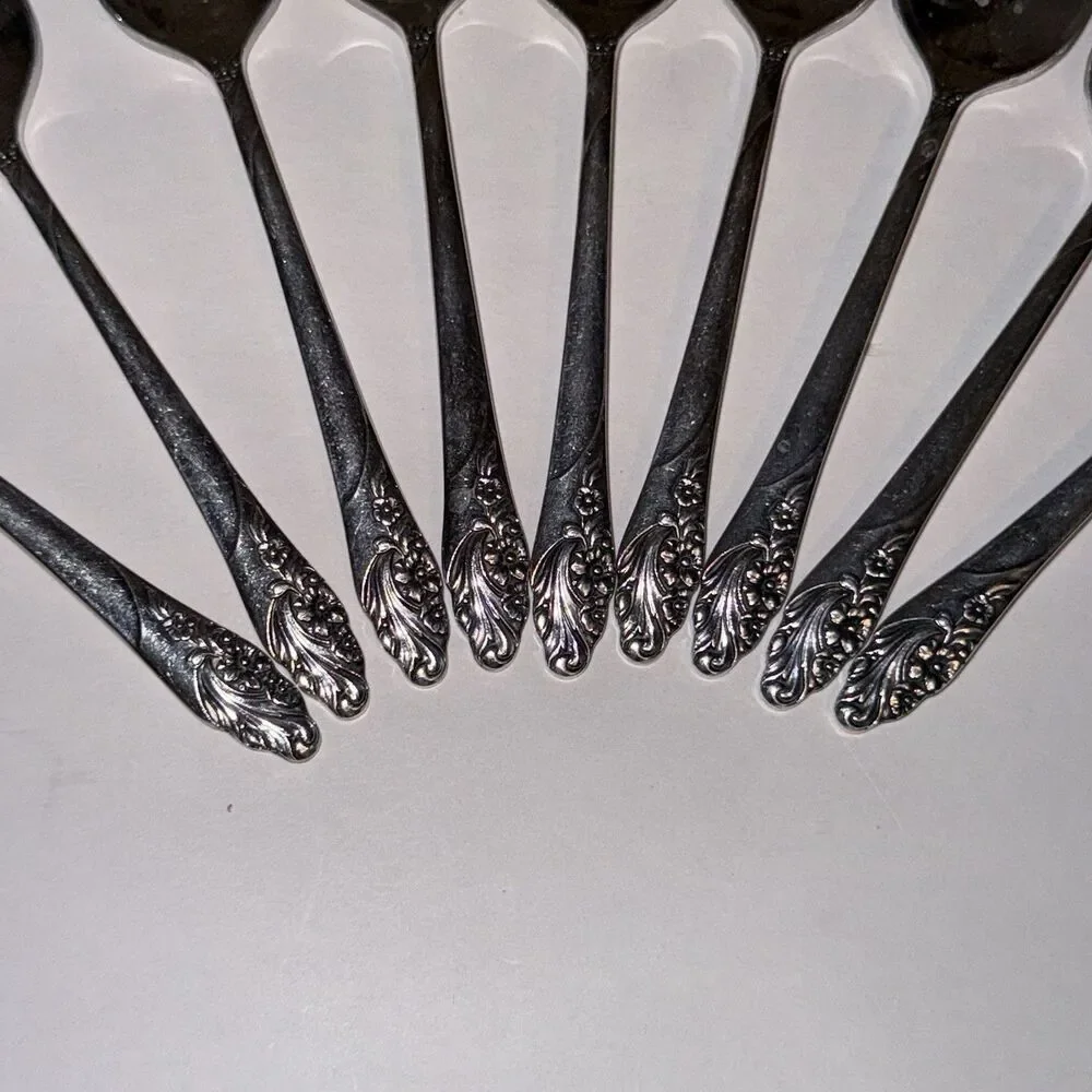 Community Stainless Set of 9 Spoons Small Style Classic